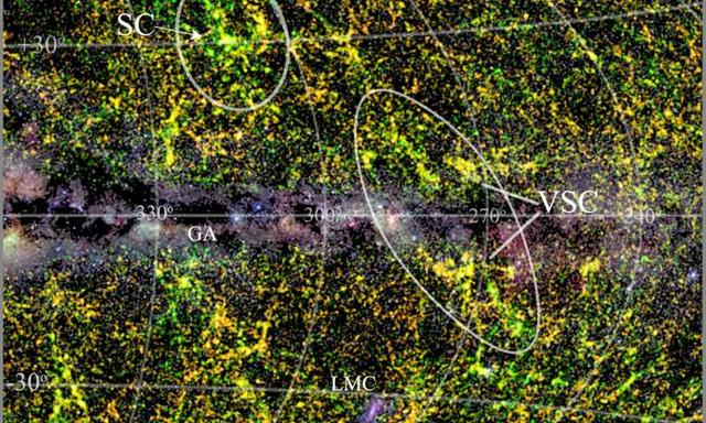 天文学家在银河系周围发现超星系团